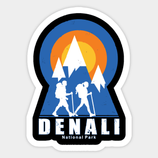 Hiking in Denali National Park Sticker